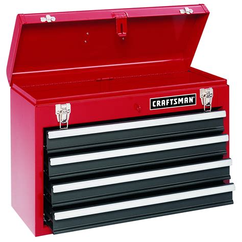 4 drawer metal tool box|craftsman four drawer tool box.